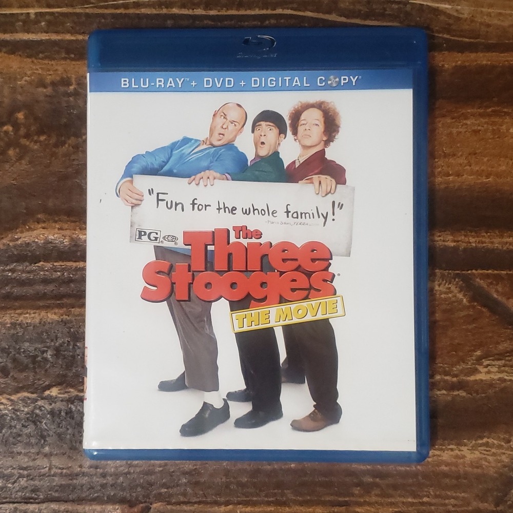 The Three Stooges The Movie Blu-ray DVD 2-Disc Set 2012 Slapstick Comedy PG